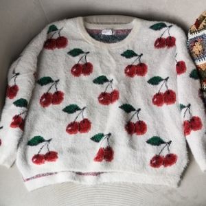 Fuzzy Cherry 🍒 sweater